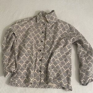 Jack & Jones Cream and Black Textured Shirt